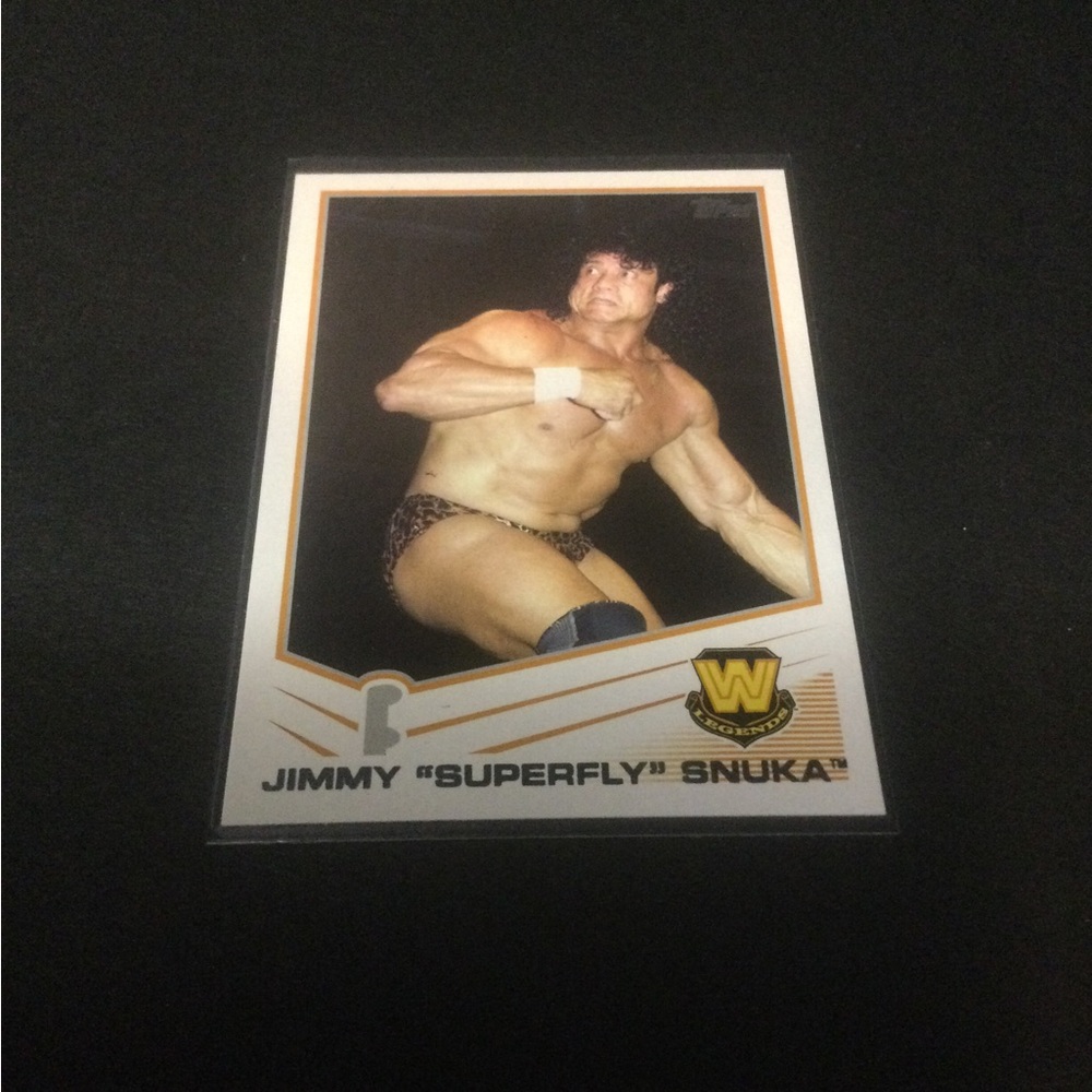 Jimmy Superfly Snuka WWE Legend Pre-Owned Trading Card #96 In Protective Sleeve